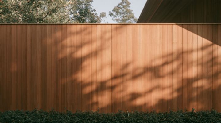 Vertical cedar in afternoon light